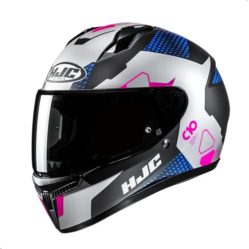 HJC C10 Aspa Full Face Motorcycle Helmet with HJ-34P Pinlock Shield, DOT Approved MC28SF, X-Large