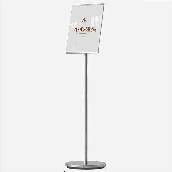 Floor Stand Sign Holder Poster Stand, Both Vertical and Horizontal View Displayed, Crowd Control Warehouse Pedestal Sign Stand, Display Notice Stand for Wedding/Business Activities Display