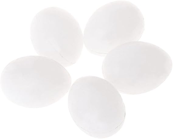 5 Pcs Parrots Eggs White Hatching Eggs for Green Cheek for Cockatiel Toy for Small for Large Birds Conure Macaw Christmas Parts Set Large Shoulder Paper for and Accessories