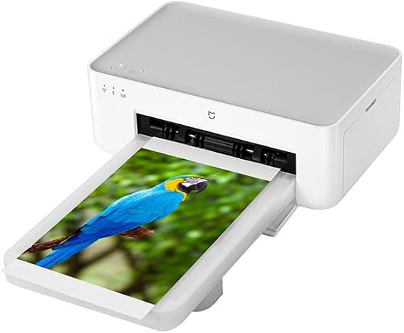 XIAOMI Instant Photo Printer 1S Set - Desktop Photo Printer, High-Resolution Image Quality, 6-inch/3-inch Photographic Paper and Ribbon Set, Instant Printing from Smartphone or Computer