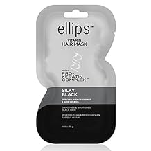 Ellips Hair Mask (Pro Keratin) - Silky Black, 18 Gram (Pack of 10)