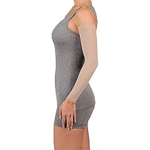 Juzo Soft 2002, Compression Armsleeve with Silicone Top Band, 30-40 mmHg , Regular, 3 (III), Beige