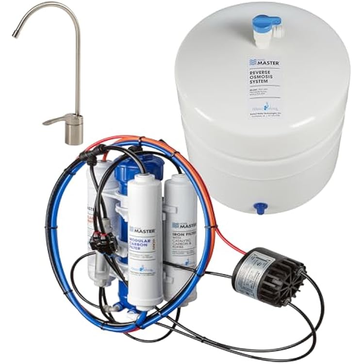Home Master TMULTRA-ERP RO System, City & Well Water, 6-stages, Iron prefilter reduces fouling, Fast 4.5 sec Fill Rate, 1:1 Waste Ratio, UV Sterilizer 99.9% EPA 97952AZ1, 5-year limited parts