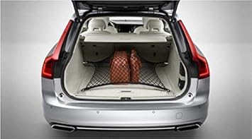 Floor Style Automotive Elastic Trunk Mesh Cargo Net for VOLVO XC60 2009-2023 - Premium Trunk Organizer and Storage - Luggage Net for SUV - Best Car Organizer for VOLVO XC 60