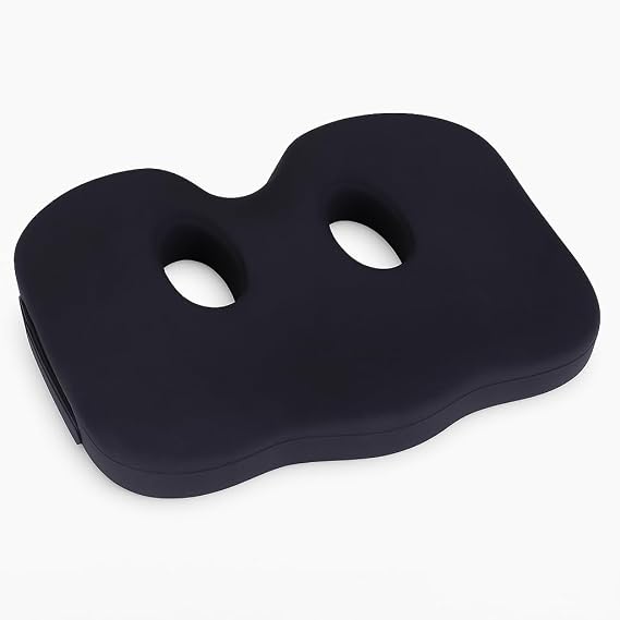 Sit Bone Memory Foam Cushion | Pressure Relief Pad for Hamstring and Ischial Tuberosities | Comfort in Desk Chair or Car Seat