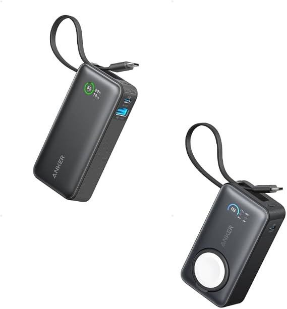 Anker MagGo Power Bank for Apple Watch, Officially Certified 10,000mAh Compact Battery Pack Nano Power Bank, 10,000mAh Portable Charger