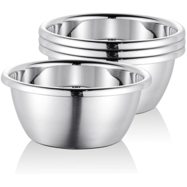 Stainless Steel Salad Bowls 54Oz Large Lightweight Unbreakable Cereal Bowls Set Non-Toxin Dishwasher Safe BPA Free and Healthy 4
