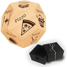 UNICRAFTALE Food Decision Dice Various Cuisines Wooden Decision Sieve with Velvet Packing Pouches Date Night Dice Gifts for Him Her Dinner Decider Dices for Women Men Girlfriend Boyfriend Couple