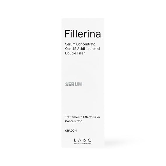 Fillerina 15HA Concentrated Face Serum Anti Aging for Deep Wrinkles & Skin Lifting Filler Effect Facial gr4 30ml
