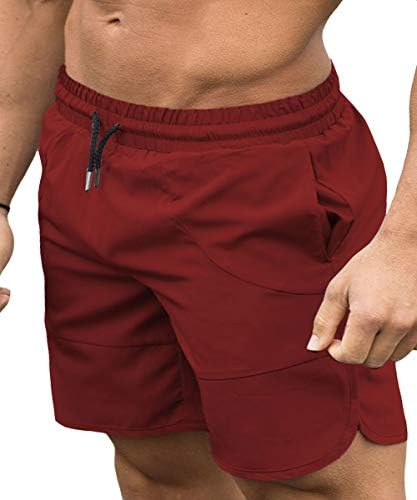 EVERWORTH Mens Gym Workout Shorts Quick Drying Shorts Running Short Pants Fitted Training Bodybuilding Jogger with Pockets