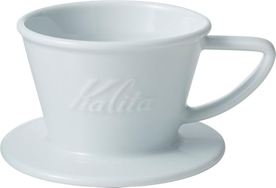 Kalita #01035 Ceramic Coffee Dripper, Hasami Ware, For 1 to 2 People, Wave