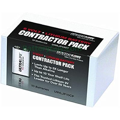 BatteryGuy U9VL-J Lithium 9V Battery - Qty of 10