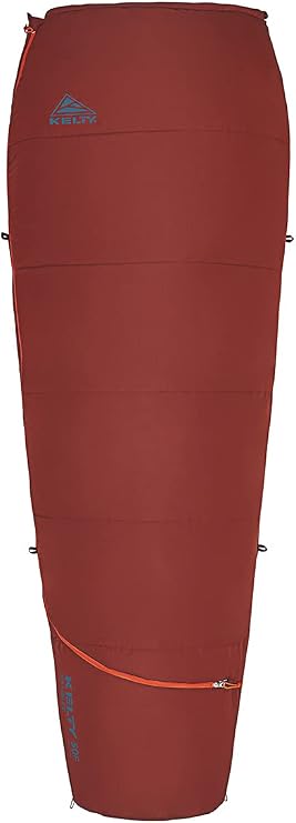 Kelty Rambler 50 Degree Synthetic CloudLoft Insulated Sleeping Bag, Unzips Completely to A Blanket, Anti-Snag Zipper & More