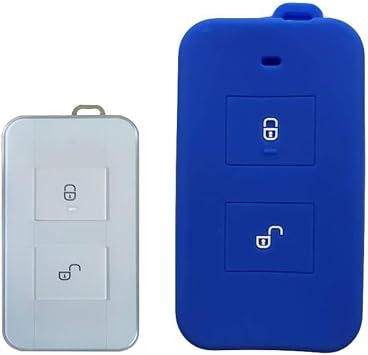 for BYD e2 e3 e9 e1 e6 e5 Silicone Key Shell Case Auto Remote Key Cover Car Key Fob Cases (Blue)