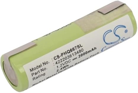 Estry Battery Replacement for Remington R-9300 R-9350 R-9370 R950 R-9500 R960 R970 R-TCT TA3050 TA3070 TA4570 TA5570 TF300 TF400 TF600 WDF-5000