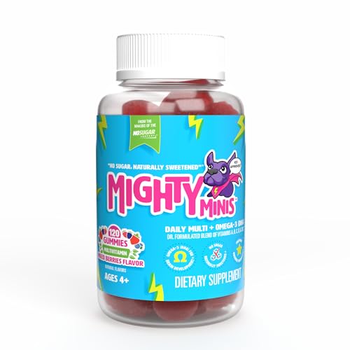 Slow-Crafted Sugar-Free Kids Multivitamin Gummies with Allulose | Kid-Approved Mixed Berries | for Immunity, Growth, Focus & Mood | Healthy, Clean, No Artificial Color or Flavor, 120 Ct