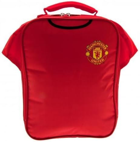 Manchester United F.C. Kit Lunch Bag- Shirt Shape Lunch Bag With Name Tag 29Cm X 24Cm X 7Cm