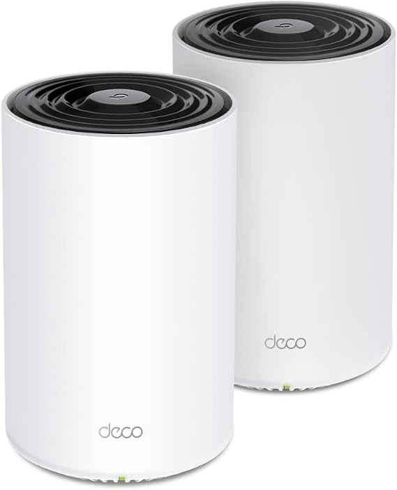 TP-Link Deco PX50 2-Pack, AX3000+G1500, 1 GHz CPU, Powerline/Mesh, Artificial Intelligence Support, Gigabit Ports, Connectivity Up to 150 Devices, Coverage Up to 420 m², Powerline Mesh WiFi 6 System