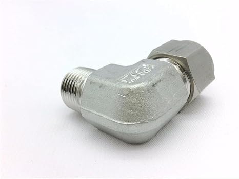 Radwell Substitute for Part Number SS81026, Male Elbow, 1/2-3/8 (Tube Od - Male Npt), Double Ferrule, 316Ss, Pneumatic Accessory, SS-810-2-6-SUB