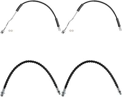 4 Front Rear Brake Line Brake Hydraulic Hose Fits Ford CF7000 Fits Ford F700 Fits Ford F800 Fits Ford LN8000 1990 1991 1992 1993 1994 1995