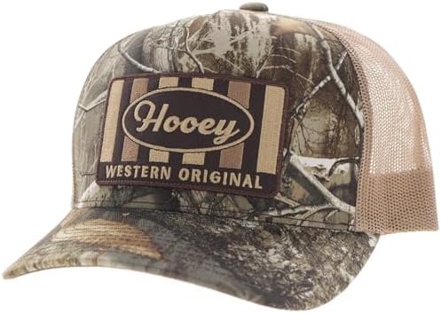 HOOEY Sudan Western Original Patch Trucker Hat Adjustable Snapback Mesh Baseball Cap - Trucker Hat for Work & Casual Wear