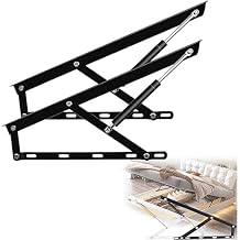 Storage bed lifting mechanism, 2 pieces of furniture hardware bed gas springs, hydraulic bed mechanism folding bed lifting mechanism, gas spring bed storage lifting kit heavy gas spring strut(Black,60