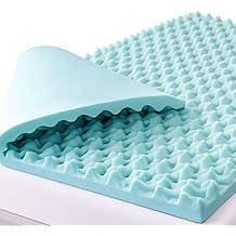 DMI 4-Inch Foam Mattress Topper, Egg Crate Foam Pad, Mattress Pad and Bed Topper for Support, Air Circulation, Pressure Relief and Weight Distribution, Twin Size, 33 x 72 x 4, Blue
