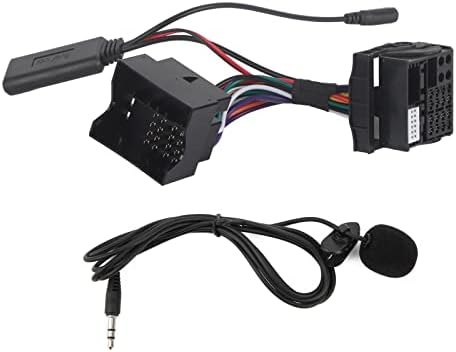 Car Microphone with AUX Bluetooth Adapter for RNS 310 510 for RCD 300 310 510 Replacement Microphone Adapter Additional Audio Cable 150CM Length