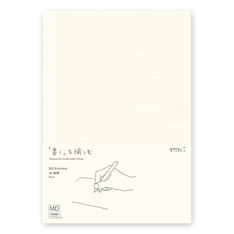 DESIGNPHIL 15293006 Midori Notebook, MD Notebook, A5, Unruled A