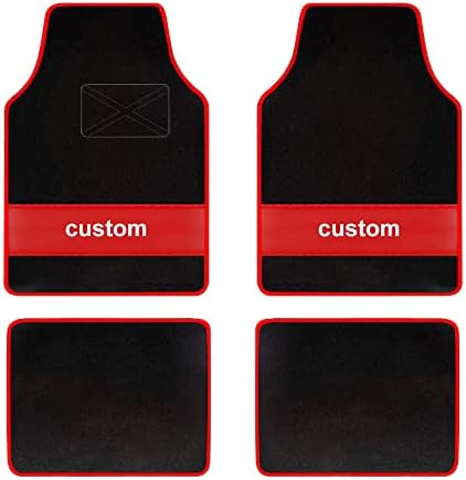 Custom Carpet Heavy Duty Set Automotive Fit for Chery CrossEastar,Classic Car Floor Mat All Weather Floor Mats with Anti-Slip Heel Pad,red
