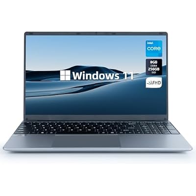 Maypug Laptop Computer, 15.6 Laptop, 8GB DDR4 256GB SSD, Intel Celeron Quad-Core Processors, Laptop Computers with 1366  768 IPS, Large Battery Capacity, WiFi, Bluetooth, Type-C, TF Card