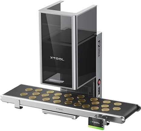 xTool F2 Ultra Single 60W MOPA Fiber Laser Engraver with Auto Conveyor, 100+ Color Metal Engraving, Dual 48MP Cameras, Auto Streamline, 15,000mm/s Ultra-Fast, AI Powered 3D Laser Engraving Machine