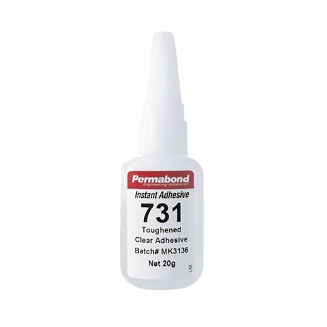 Permabond 731 (1oz Bottle) Instant Adhesive-Toughened & Flexible Slow-Set General Purpose