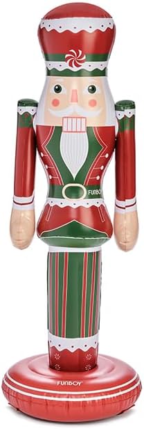 FUNBOY Peppermint 3.5 Ft Inflatable Nutcracker, Outdoor Christmas Decor