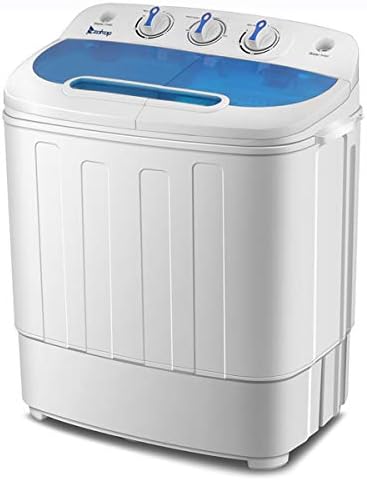 Household Appliances ZOKOP XPB46-RS4 13Lbs Semi-automatic Twin Tube Washing Machine US Standard White & Blue