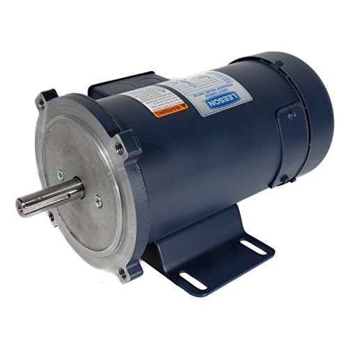 Leeson 108046.00 Low Voltage DC Motor, 56C Frame, C-Face Rigid Mounting, 13HP, 1800 RPM, 12V Voltage