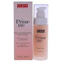 PUPA Milano Prime Me Perfecting Face Primer - Pre Make-Up Face Base - Visibly Minimises Expression Lines, Pores And Imperfections - Lightweight Texture - For All Skin Types - 001 Universal - 1.01 Oz