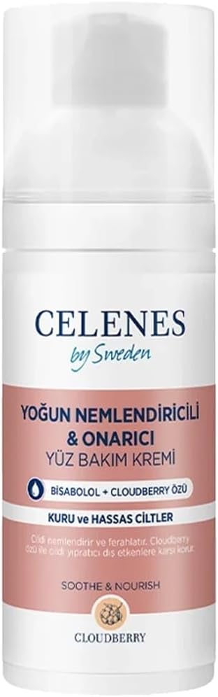 Celenes Cloudberry Yatıştırıcı Yüz Bakım Kremi Kuru Ve Hassas Ciltler (50 ml)