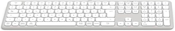 Hama Wireless Keyboard (Multi Device Keyboard with Radio/Bluetooth for PC, Smartphone, Tablet, Full Format, Battery, Silent Scissor Keys, Multimedia Keys, German QWERTZ Layout) White