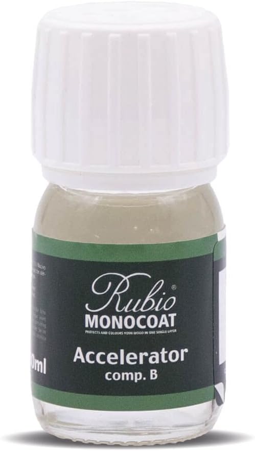 Rubio Monocoat Wood Oil Accelerator & Hardener | Oil Plus Part B | For Use with Oil Plus Part A, SheenPlus, and Hybrid Wood Protector | 30 mL
