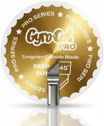 Genuine Gyro-Cut PRO - DEEP-Cut Tungsten Carbide PRO Series - Replacement Blade Only - Cut Thick, Medium and Thin Fabrics