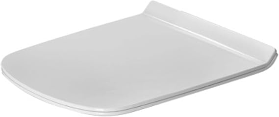Duravit DuraStyle Toilet Seat, Removable Seat, Stainless Steel Hinges - 0060510000 White