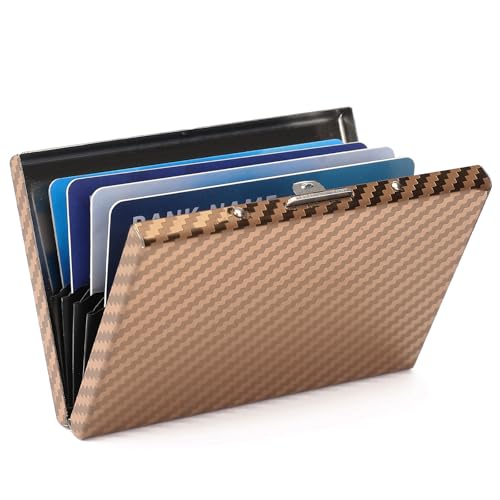 RFID Stainless Steel Credit Card Wallet Slim Metal Business Card Holder for Women Men