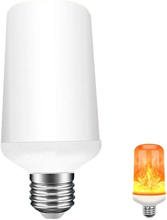 Flame Light Bulb LED Flame Effect Light Bulb E26 Base 4 Modes Frame Bulb with Gravity Sensor Flashing Light Bulb 3-5W 85-265V Uniform Edison Lamp Decorative Bulb Atmosphere Indoor Outdoor