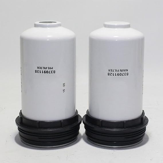 837091128 837091138 Fuel Filter Kit Compatible with AGCO Replaces 837079726 837079727 837091436/V837091436 Fit for Massey Ferguson 4607 4609 4610 Utility Tractor