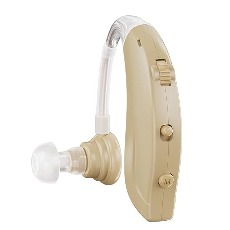 16 Channels Hearing Aids Rechargeable BTE Behind-the-Ear Hearing Amplifiers | Hearing Aids for Seniors, with Noise Cancelling, Fit Both Ear