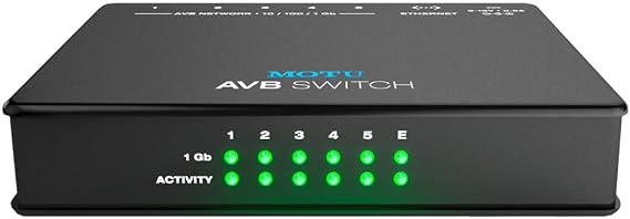 MOTU AVB Switch - 5-Port Audio Video Bridging Switch