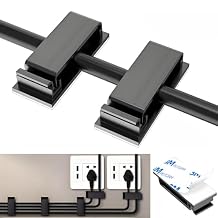 for Desk Under Table Wire Management Adhesive Cable Clips 49Pcs(Black).Used for Computer pc,tv,ethernet Wires Cable Management on Large Cable Hooks Organizer Clips (Black, Large:29PCS)