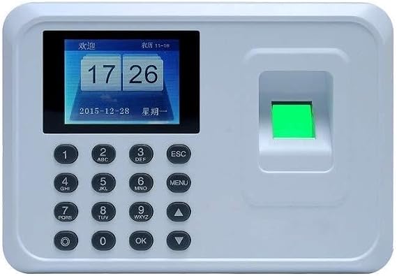 Biometric Fingerprint Time Clock Machine, Time Attendance System for Employee Tracking, Fingerprint Time Card, Plug Play