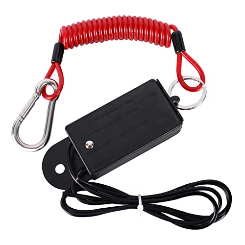 Trailer Breakaway Switch with 4 Feet Coiled Cable, Electric Brake Switch Used for RV Towing Trailer